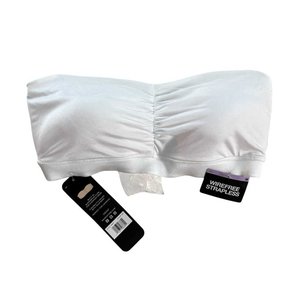 Maidenform White Wirefree Bandeau